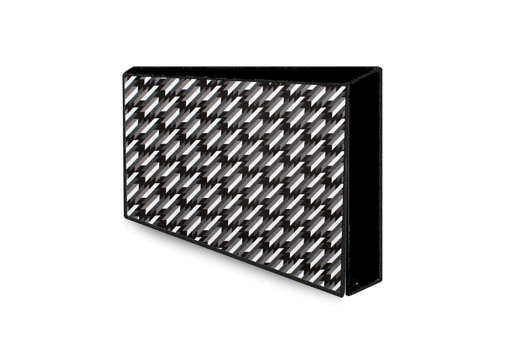 Blufury Universal Waterproof PVC TV Cover | Dustproof Geometric Pattern Design