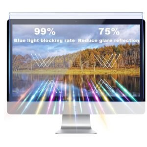 20 Inch Monitor Blue Light Filter Screen Protector | Anti-Glare Optical Acrylic Panel Green Light | SGS Certified Eye Protection - Image 5