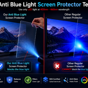 65 Inch TV Blue Light Filter Screen Protector | 2MM Optical Grade Acrylic | SGS Certified Anti-Glare Eye Protection Panel - Image 3